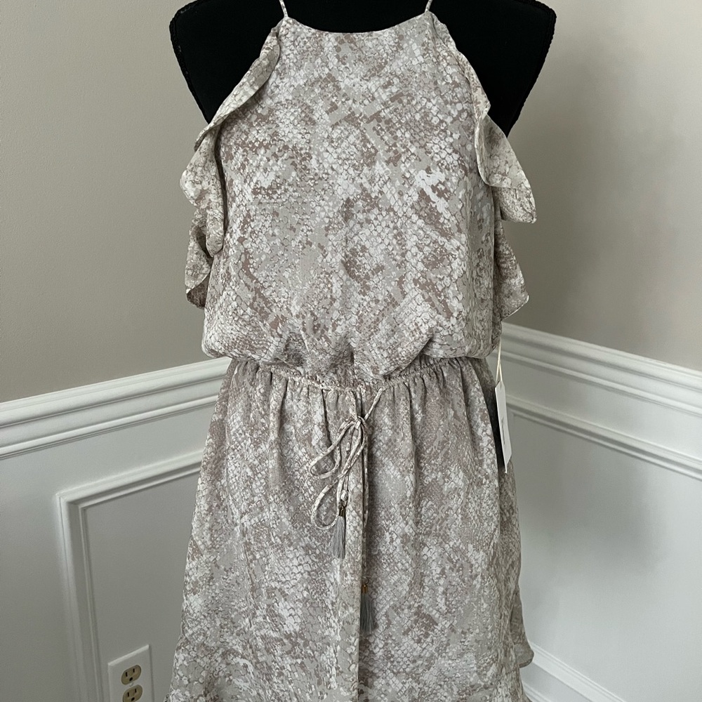 Snakeskin print dress